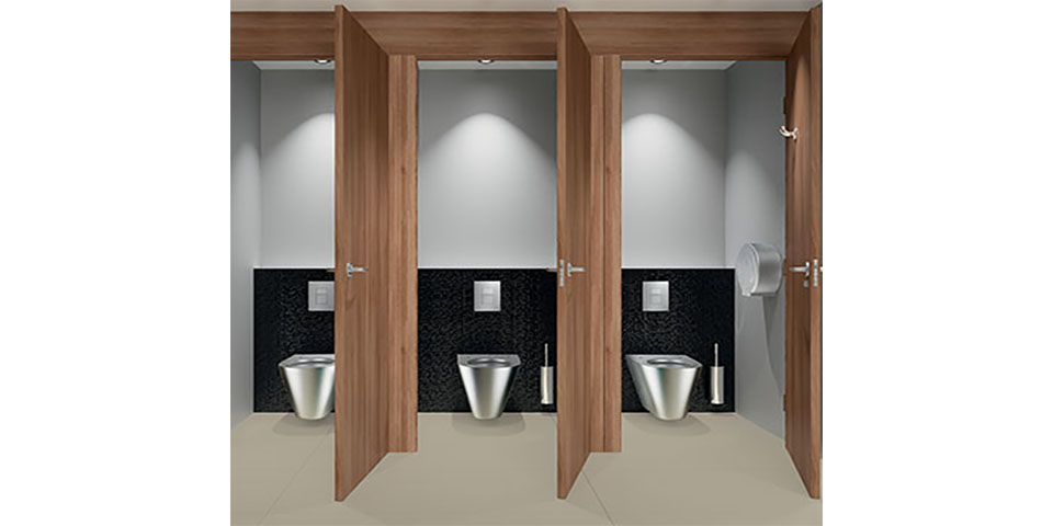 Toiletsysteem met directe spoeling, een revolutie in openbare toiletten
